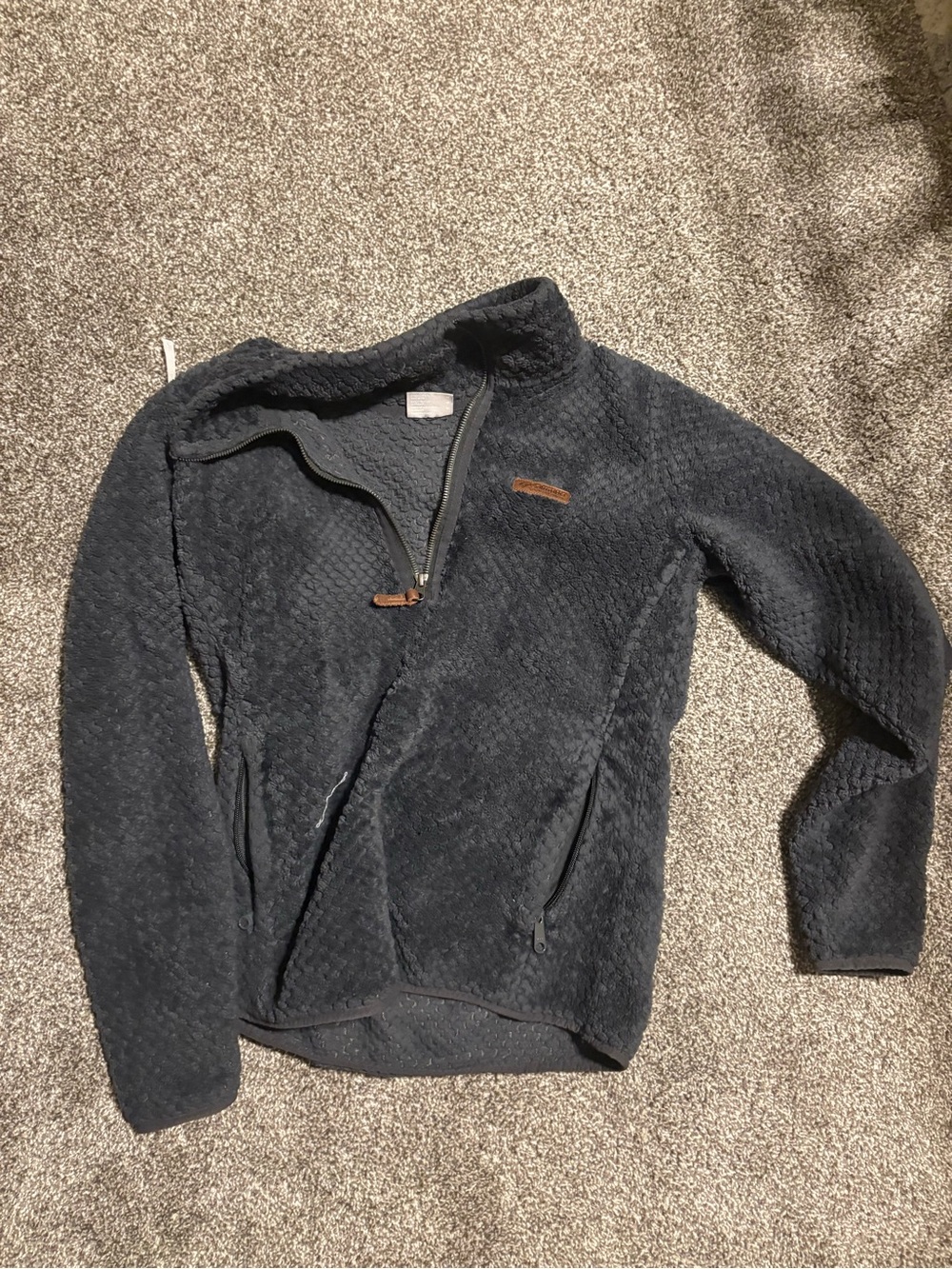 Columbia Women's Dark Gray Fleece Quarter-Zip Pullover
